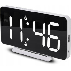 Greenblue Zegar z alarmem i funkcjš termometru GB383 Biały