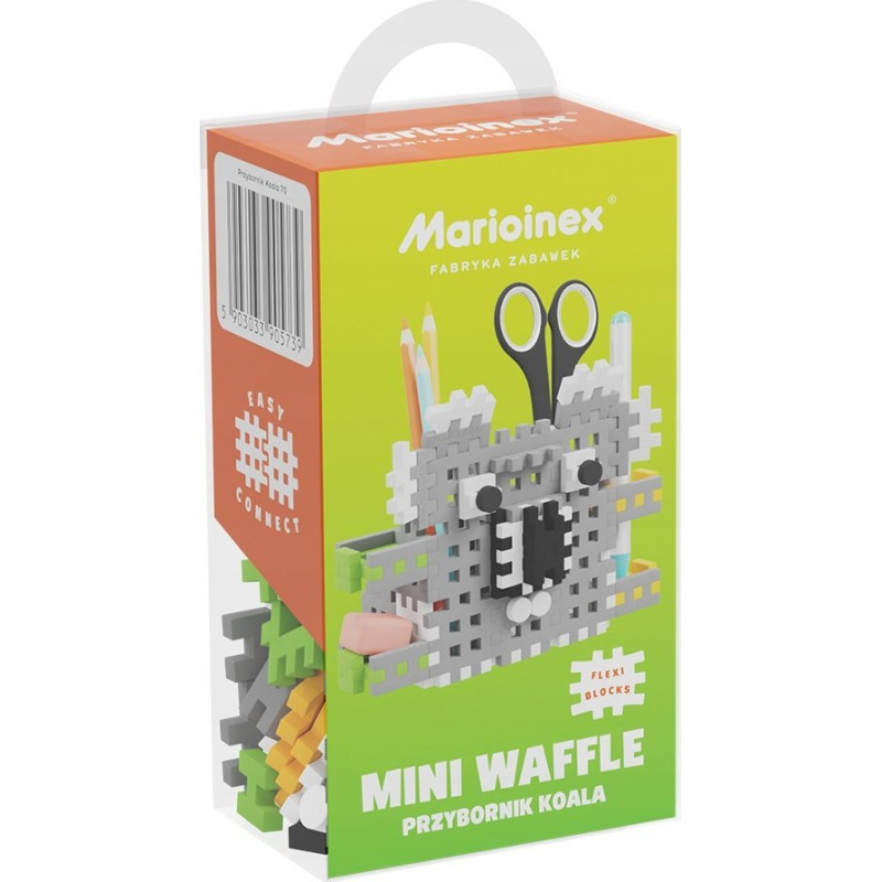 Marioinex Klocki konstrukcyjne Mini Waffle - Przybornik koala 70 elementów