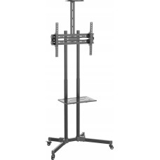 Techly Stojak mobilny Techly 37''-70'', 50kg regulowany, 2xpółka