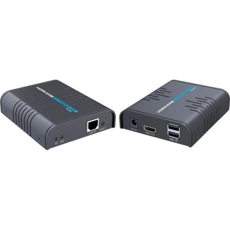 Premiumcord Kabel PremiumCord PREMIUMCORD HDMI KVM extender s USB na 120m přes jeden kabel Cat5/6, bez zpoždění