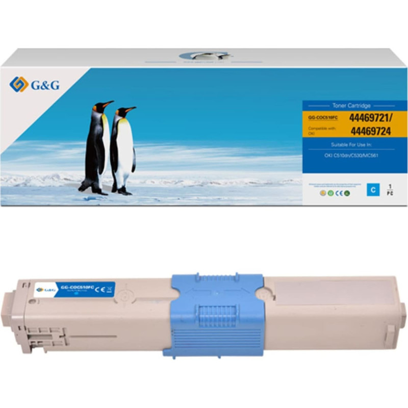 G&G Toner G&G G&G kompatybilny toner z OKI 44469724, NT-COC510FC, cyan, 5000s