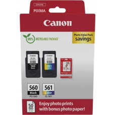 Canon Tinte Photo Value Pack PG-560/CL-561 (inkl. 50 Blatt 10x15 Fotopapier)