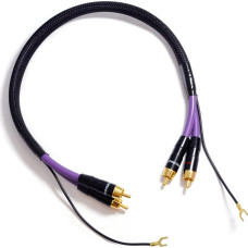 Melodika Kabel Melodika RCA (Cinch) x2 + Widły - RCA (Cinch) x2 + Widły 2.5m fioletowy