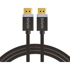 Savio DisplayPort cable 2 m Black SAVIO CL-166