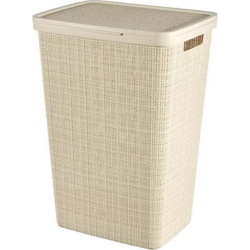Curver NATURAL STYLE laundry basket 58L Cream