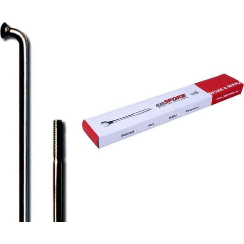 Cn Spoke Szprychy CNSPOKE STD14 2.0-2.0-2.0 stal nierdzewna 214mm czarne + nyple 144szt.