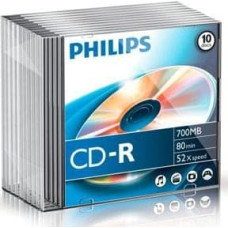 Philips CD-R 700 MB 52x 10 sztuk (CR7D5NS10/00)