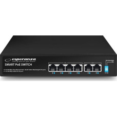 Esperanza Switch Esperanza ENS105 ESPERANZA SWITCH 6-PORTOWY POE 10/100 60W S
