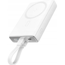 Joyroom Powerbank Joyroom Powerbank Joyroom JR-PBM01 MagSafe 10000mAh 20W z podstawką + kabel Lightning / USB-C biały