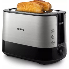 Philips Toster Philips Philips | Toaster | HD2635/90 Viva Collection | Number of slots 2 | Housing material Metal/Plastic | Stainless Steel/Black