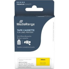Mediarange MediaRange Schriftbandka. Brother TZ-651/TZe-651 24mm 8m sw