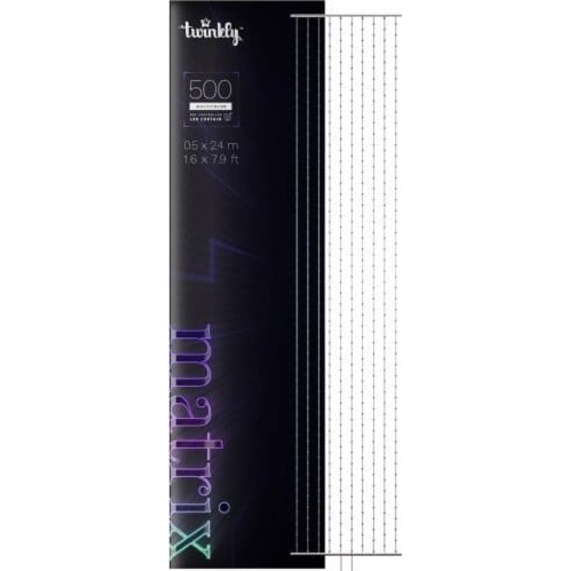 Twinkly Dekoracja świąteczna Twinkly Twinkly Matrix kurtyna świetlna 500 RGB 05 x 2.4 m