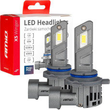 Amio Żarówki samochodowe led seria x5 winger hir2 6000k canbus amio-03950