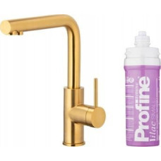 KFA Bateria kuchenna KFA DUERO PURE BASIC BATERIA KUCHENNA Z FUNKCJĄ FILTRACJI WODY + ZESTAW FILTRUJĄCY PROFINE LILAC S, BRUSHED GOLD