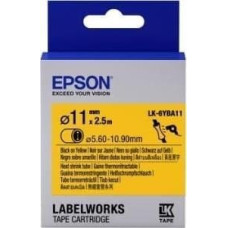 Epson Epson Epson Label Cartridge Heat Shrink Tube (HST) LK-6YBA11 Black/Yellow D11mm (2.5m)