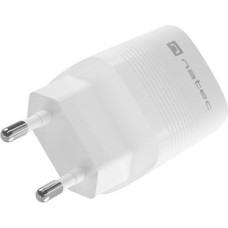 Natec RIBERA GAN LĀDĒTĀJS 1X USB-A + 1X USB-C 30W BALTS