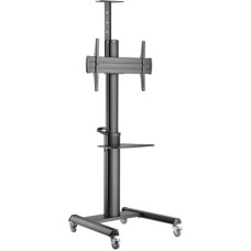 Gembird Floor stand TV Aluminum with wheels 37-70' inch Black