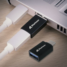 Sharkoon USB 3.2 Gen 1 Adapter OfficePal, USB-A > USB-C / USB-C > USB-A (schwarz, 2er Set)