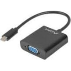 Lanberg Adapter USB Lanberg USB-C - VGA Czarny  (AD-UC-VG-01)
