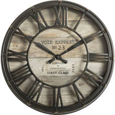 Atmosphera Brązowy zegar ścienny vintage 21 cm