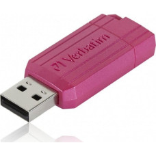 Verbatim Pendrive Verbatim Verbatim USB flash disk, USB 2.0, 128GB, Store,N,Go PinStripe, różowy, 49460, do archiwizacji danych