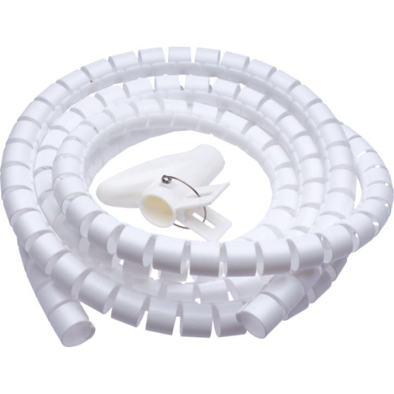 Connect It CONNECT IT trubice pro vedení kabelů WINDER, 2,5m x 20mm, bílá (organizér kabelů)