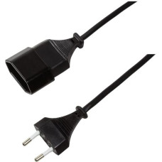 Logilink Przedłużacz kabla zasilającego LogiLink CP123 Euro CEE 7/16 czarny 2m - CP123