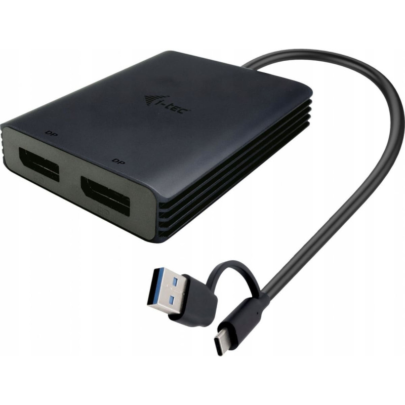 I-Tec Adapter AV I-TEC i-tec USB-A/USB-C Dual 4K DP Video Adapter
