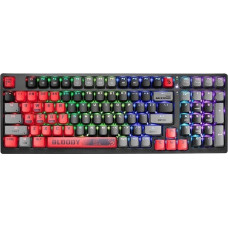 A4Tech Klawiatura A4Tech A4tech Bloody Klávesnice S98 Sports, herní klávesnice, mechanická, drátová, Red Switch, CZ/SK, Černá