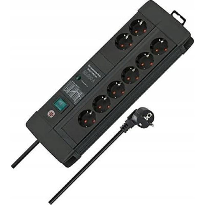 Brennenstuhl Listwa zasilająca Brennenstuhl Brennenstuhl Premium-Line DUO ÜSS 8fach schwarz