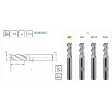 Fanar FREZ TRZPIENIOWY WEGLIK FI 12,0 32/ 83 Z3 HA12 VHM AL 345 - M9-341700-0120**