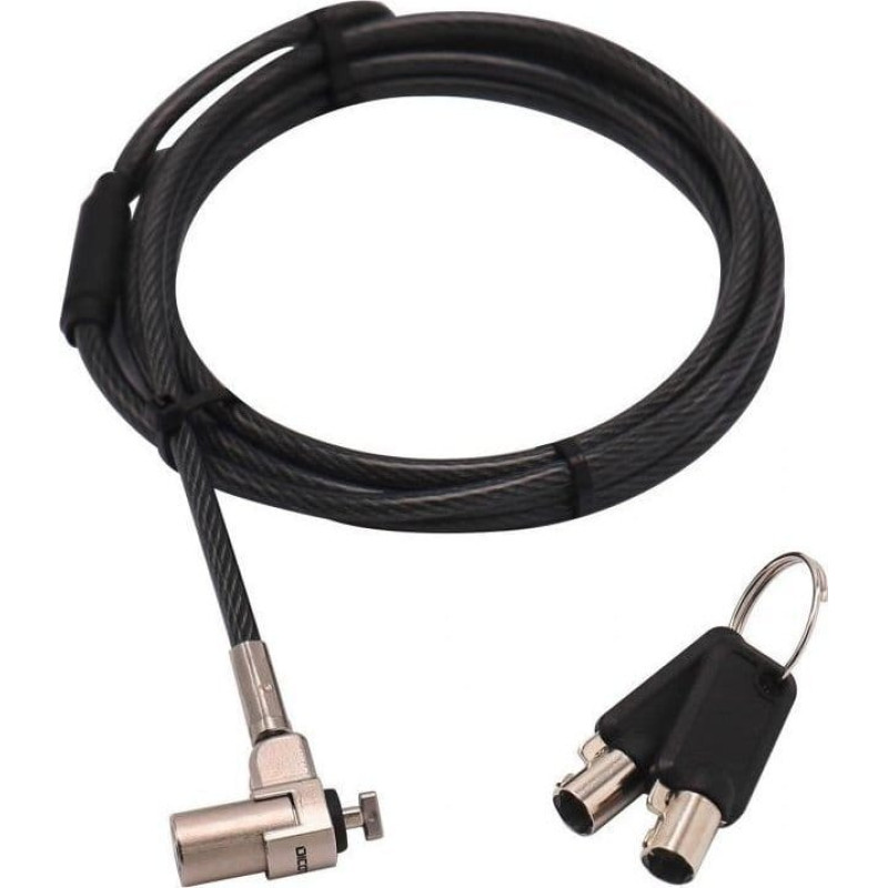 Dicota Linka zabezpieczająca Dicota Linka zabezpieczająca T-lock ultra slim V2 keyed 3x7mm single