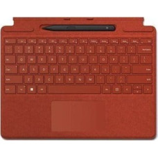 Microsoft Microsoft Keyboard Pen 2 Bundle 8X6-00027 Surface Pro Compact Keyboard, Wireless, EN, 294 g, Red, Bluetooth