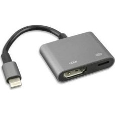 4Smarts Adapter USB 4smarts Lightning - HDMI + Lightning Czarny  (MP468663)