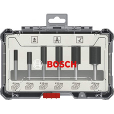 Bosch BOSCH ZESTAW FREZÓW PROSTYCH 6szt. UCHWYT 6mm B2607017465