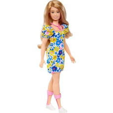 Mattel Lalka Barbie Mattel Fashionistas 208 z zespołem Downa ubrana w kwiecistą sukienkę FBR37 HJT05
