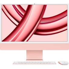 Apple Komputer Apple Apple iMac 24” 4.5K Retina, Apple M3 8C CPU, 10C GPU/8GB/256GB SSD/Pink/SWE Apple