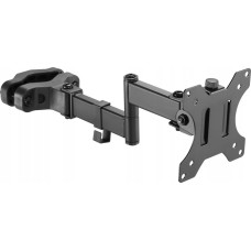 Maclean Uchwyt monitora na rurkę / słupek 28-60mm Maclean MC-984 podwójne składane ramię, 17-32'', 8kg max