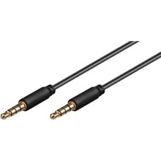 Microconnect Kabel MicroConnect Jack 3.5mm - Jack 3.5mm 1.5m czarny (IPOD017)