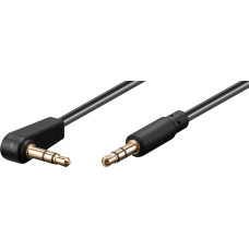 Microconnect Kabel MicroConnect Jack 3.5mm - Jack 3.5mm 1m czarny (AUDLL1A)