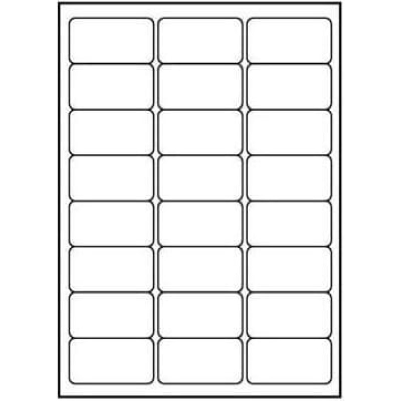 Logo Etykiety A4, matowe, białe, 25 szt.