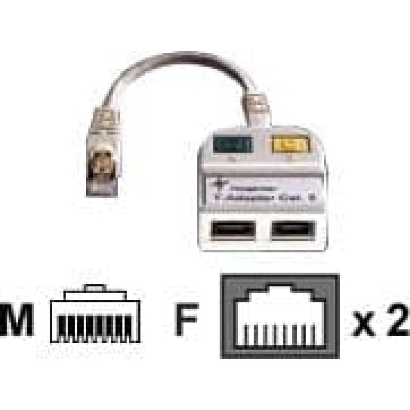 Telegaertner T-Adapter Cat5e, RJ45 (21.17.3038)