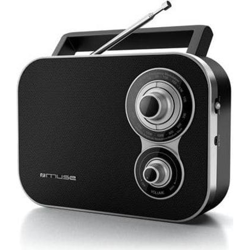 Muse Radio Muse Muse M-051R Black, 2-band portable radio,