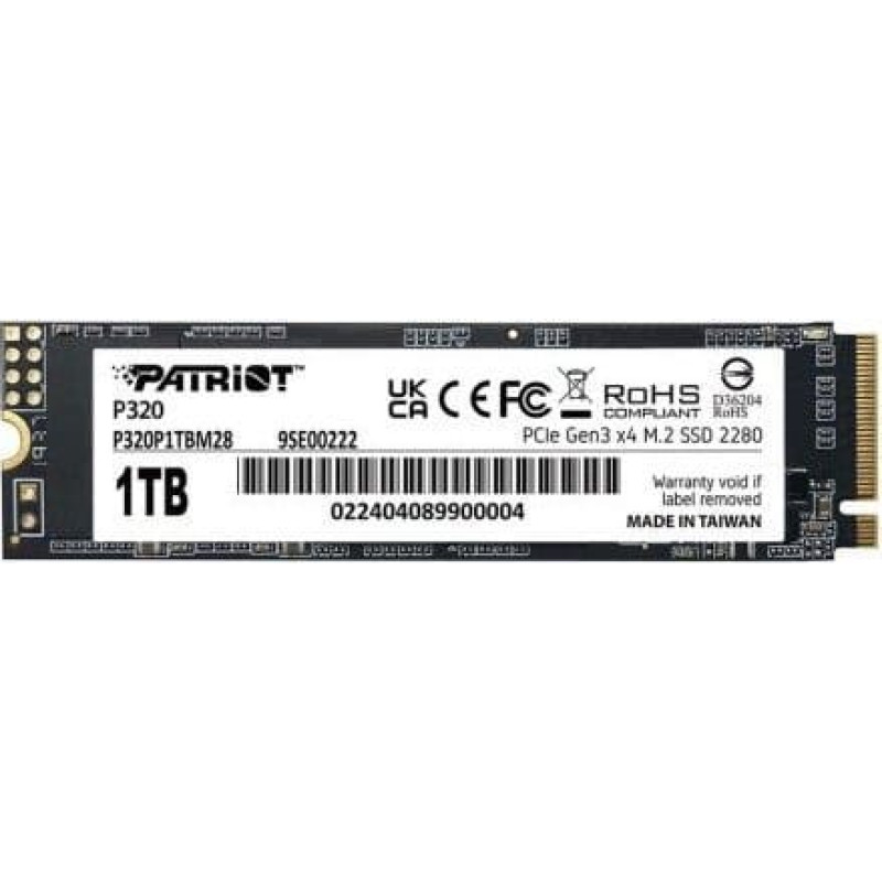 Patriot Dysk SSD Patriot SSD Patriot Viper P320 M.2 PCI-Ex4 NVMe 512GB 3GB/s