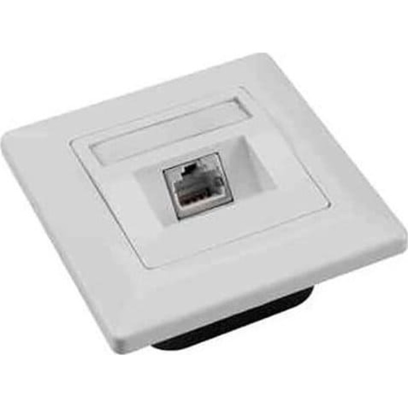 Solarix Gniazdko Solarix CAT6 STP 1 x RJ45 pod tynk białe
