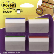 Post-It Zakładka do archiwizacji do szuflad prosta 50.8x38mm 4 kolory