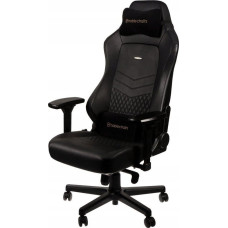 Noblechairs Krzesło biurowe Noblechairs Fotel noblechairs HERO, naturalna skóra, czarny, czarne obszycie