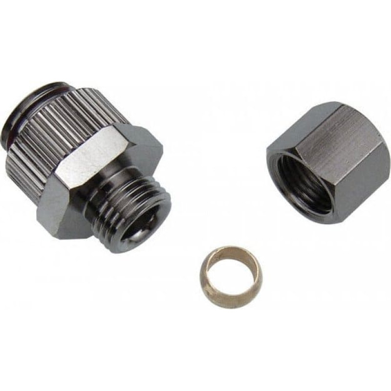 Koolance Koolance Compression Fitting für Kupfer Tubes, OD 06 mm zu G 1/4 Zoll BSPP- silber