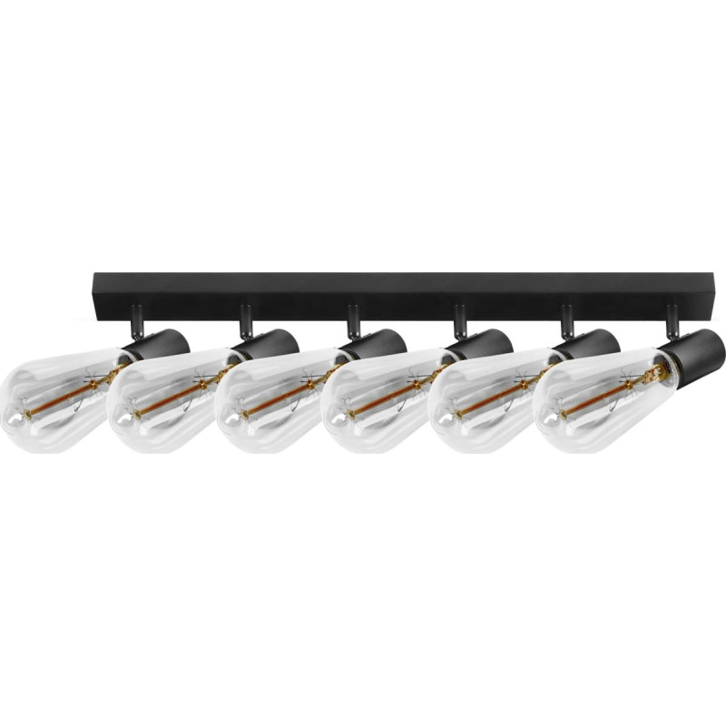 Orno Lampa sufitowa Orno RIO SP 6, oprawa ścienno-sufitowa, E27 max. 6x60W, IP20, czarna