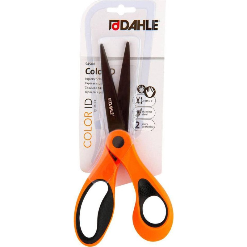 Dahle NOŻYCZKI DAHLE COLOR ID 21CM POMARAŃCZOWE